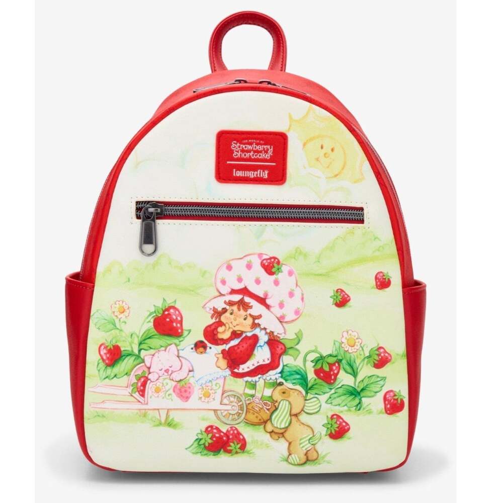 Loungefly Strawberry Shortcake Wheel Barrow Mini Backpack NWT